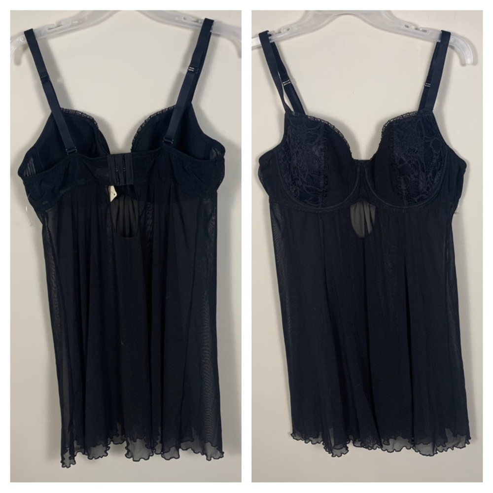 Cacique Underwired Lined Semi Sheer Babydoll Chemise Slip - Picture 1 of 12